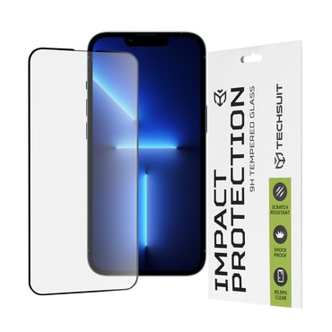Premium 3D Full Body zaščitno steklo "Techsuit" za iPhone 13 Pro Max / 14 Plus - črno