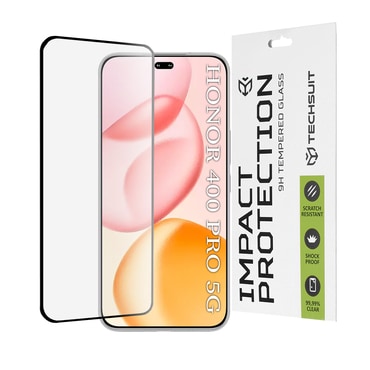 Premium 3D Full Body zaščitno steklo "Techsuit" za Honor 400 Pro - črno