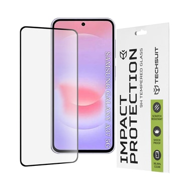 Premium 3D Full Body zaščitno steklo "Techsuit" za Samsung Galaxy A37 5G - črno