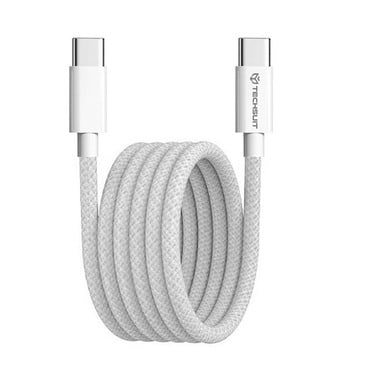 Polnilni in podatkovni 60W USB-C v USB-C kabel Techsuit "PCB114D" - 1m - gray