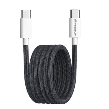 Polnilni in podatkovni 60W USB-C v USB-C kabel Techsuit "PCB114D" - 1m - black