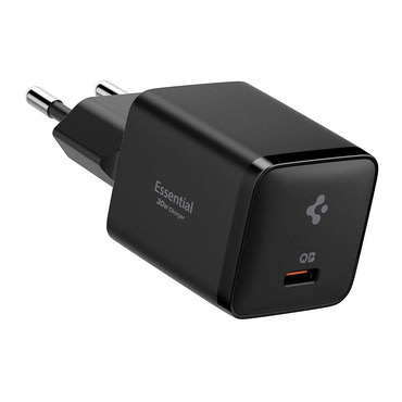 Stenski 30W polnilec Spigen "EE301EU" USB-C, Quantum Boost - black