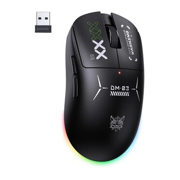 Gaming miška ONIKUMA "DM03" RGB, 3 načini povezave, DPI do 24000 - črna