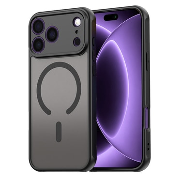 Hibridni ovitek "HaloFrost II MagSafe" za iPhone 17 Pro / 18 Pro - black