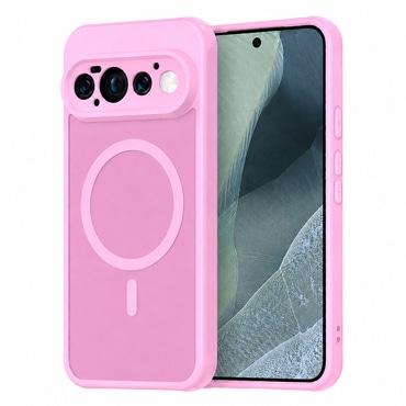 Hibridni ovitek "HaloFrost II MagSafe" za Google Pixel 11 Pro - pink