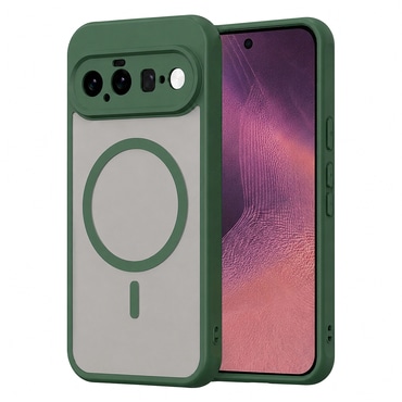 Hibridni ovitek "HaloFrost II MagSafe" za Google Pixel 11 - green