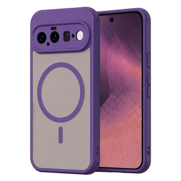 Hibridni ovitek "HaloFrost II MagSafe" za Google Pixel 11 - purple