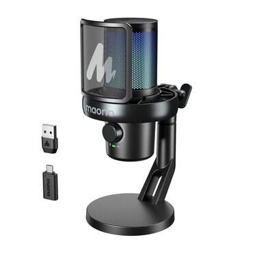 Mikrofon Maono "DM40 Pro" brezžični, AI tehnologija, 48 kHz/24 bit - black