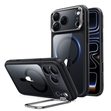 Hibridni ovitek ESR "Classic Hybrid HaloLock Kickstand" za iPhone 17 Pro / 18 Pro - clear black