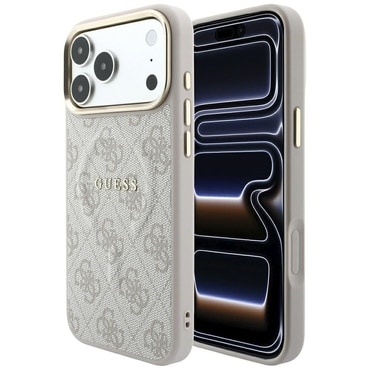 Ovitek Guess "4G Embossed Classic MagSafe" za iPhone 17 Pro Max / 18 Pro Max - pink
