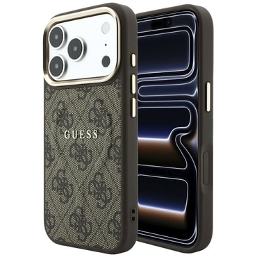 Ovitek Guess "4G Embossed Classic MagSafe" za iPhone 17 Pro Max / 18 Pro Max - brown