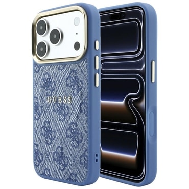 Ovitek Guess "4G Embossed Classic MagSafe" za iPhone 17 Pro Max / 18 Pro Max - blue