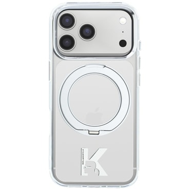 Ovitek Karl Lagerfeld "HC IML Ring Stand MagSafe Kameo Metal" za iPhone 17 Pro / 18 Pro - transparent
