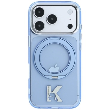 Ovitek Karl Lagerfeld "HC IML Ring Stand MagSafe Kameo Metal" za iPhone 17 Pro / 18 Pro - blue