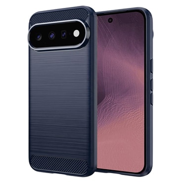 TPU gel ovitek "Brushed Carbon" za Google Pixel 11 / 11 Pro - moder