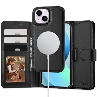 Premium etui Tech-Protect "Wallet MagSafe" za iPhone 13 - black