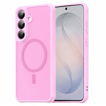 Hibridni ovitek "HaloFrost II MagSafe" za Samsung Galaxy S26 FE - pink