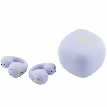 Bluetooth slušalke Guess "Mini Classic" BT 5.4 z odprtim dizajnom in športnim stilom - purple