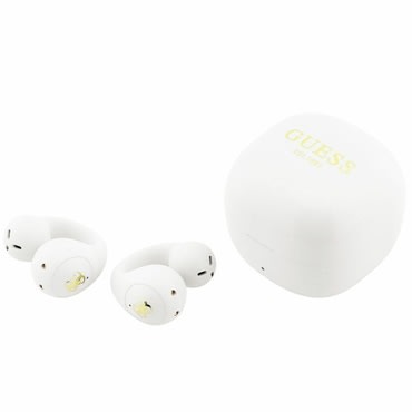 Bluetooth slušalke Guess "Mini Classic" BT 5.4 z odprtim dizajnom in športnim stilom - white