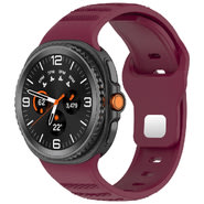 Silikonski pas Techsuit "W050" za Samsung Galaxy Watch8 40mm / Watch8 44mm / Watch8 Classic / Watch9 40mm / Watch9 44mm - Bordeaux