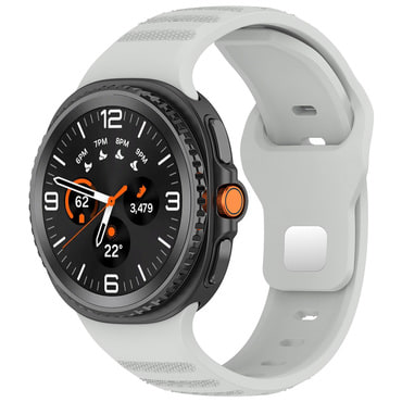 Silikonski pas Techsuit "W050" za Samsung Galaxy Watch8 40mm / Watch8 44mm / Watch8 Classic / Watch9 40mm / Watch9 44mm - gray
