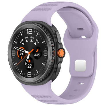 Silikonski pas Techsuit "W050" za Samsung Galaxy Watch8 40mm / Watch8 44mm / Watch8 Classic / Watch9 40mm / Watch9 44mm - purple