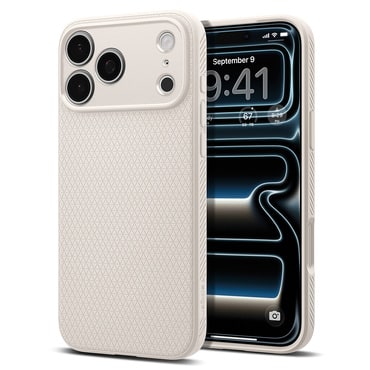 Ovitek Spigen "Liquid Air" za iPhone 17 Pro Max / 18 Pro Max - natural titanium