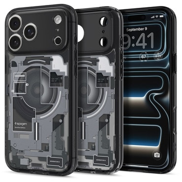 Ovitek Spigen "Ultra Hybrid Mag" za iPhone 17 Pro / 18 Pro - zero one black