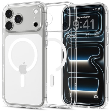 Ovitek Spigen "Ultra Hybrid Mag" za iPhone 17 Pro Max / 18 Pro Max - clear white