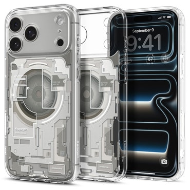 Ovitek Spigen "Ultra Hybrid Mag" za iPhone 17 Pro Max / 18 Pro Max - zero one natural titanium
