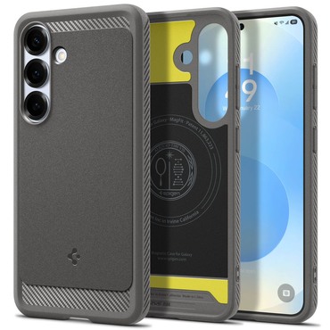 Ovitek Spigen "Rugged Armor MagFit" za Samsung Galaxy S25 - marble grey