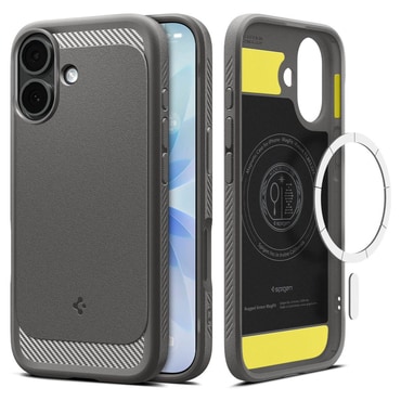 Ovitek Spigen "Rugged Armor MagFit" za iPhone 17 - grey