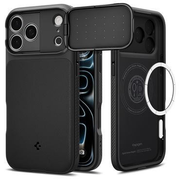 Ovitek Spigen "Optik Armor MagSafe" za iPhone 17 Pro Max / 18 Pro Max - black