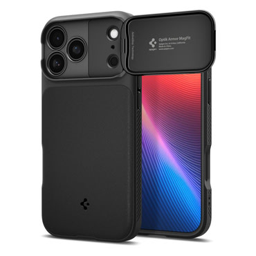 Ovitek Spigen "Optik Armor MagSafe" za iPhone 17 Pro / 18 Pro - black