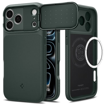 Ovitek Spigen "Optik Armor MagSafe" za iPhone 17 Pro / 18 Pro - abyss green