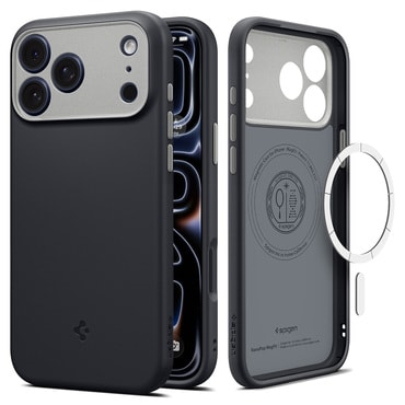 Ovitek Spigen "Nano Pop Mag" za iPhone 17 Pro / 18 Pro - black sesame