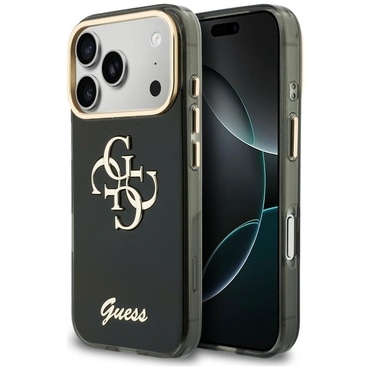Ovitek Guess "IML 4G Metal Script" za iPhone 17 Pro / 18 Pro - black