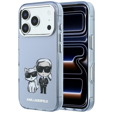 Premium ovitek Karl Lagerfeld "IML KC Bodies Sketch Print MagSafe" za iPhone 17 Pro / 18 Pro - blue