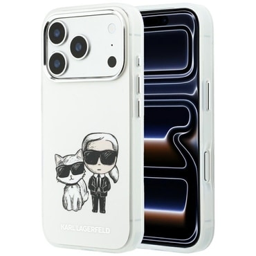 Premium ovitek Karl Lagerfeld "IML KC Bodies Sketch Print MagSafe" za iPhone 17 Pro / 18 Pro - beige