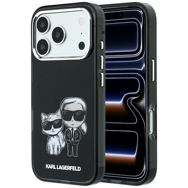 Premium ovitek Karl Lagerfeld "IML KC Bodies Sketch Print MagSafe" za iPhone 17 Pro / 18 Pro - black