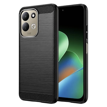 TPU gel ovitek "Brushed Carbon" za Redmi 17 5G / 4G - black