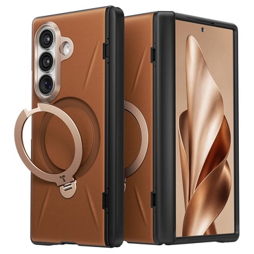 Premium ovitek Torras "QPRO Leather" za Samsung Galaxy Z Fold8 Ultra - brown