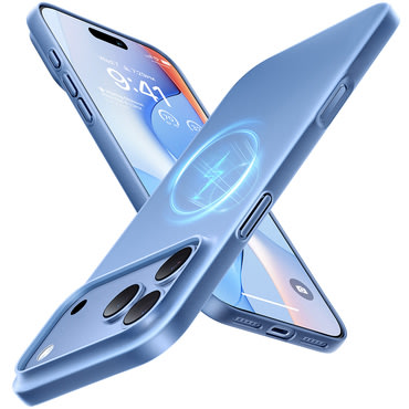 Premium ovitek Torras "OriginFit-Mag" za iPhone 17 Pro / 18 Pro - light blue