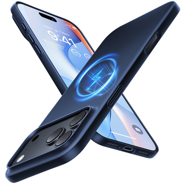 Premium ovitek Torras "OriginFit-Mag" za iPhone 17 Pro / 18 Pro - deep blue