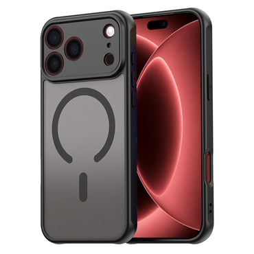 Hibridni ovitek "HaloFrost II MagSafe" za iPhone 17 Pro Max / 18 Pro Max - black