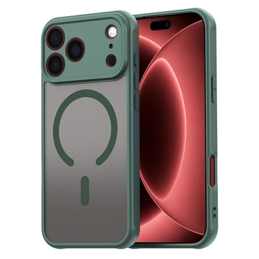 Hibridni ovitek "HaloFrost II MagSafe" za iPhone 17 Pro Max / 18 Pro Max - green