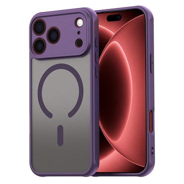 Hibridni ovitek "HaloFrost II MagSafe" za iPhone 17 Pro Max / 18 Pro Max - purple