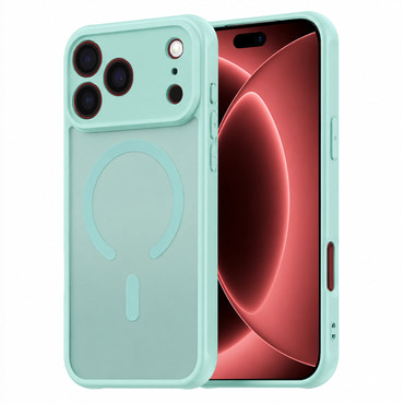 Hibridni ovitek "HaloFrost II MagSafe" za iPhone 17 Pro Max / 18 Pro Max - mint green