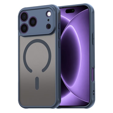 Hibridni ovitek "HaloFrost II MagSafe" za iPhone 17 Pro / 18 Pro - navy blue