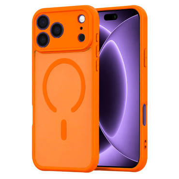 Hibridni ovitek "HaloFrost II MagSafe" za iPhone 17 Pro / 18 Pro - orange